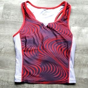 𝅺NWT Nike Women Dri-Fit Workout Top Black Red M